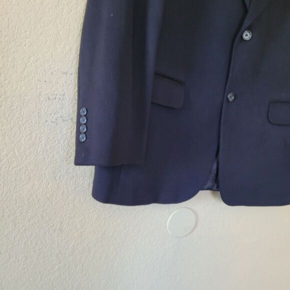 Jack Victor Loro Piana Blazer 44R Navy 100% Cashmere Soft Sport Coat Academia - Picture 10 of 12